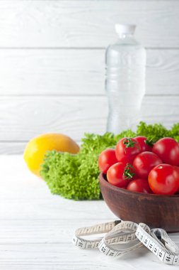 Sağlıklı yaşam tarzı kavramı, sağlıklı beslenme için ürünler.