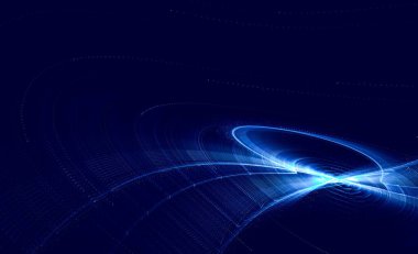 Abstract digital background. Composition of fractal curves, fractal graphics.