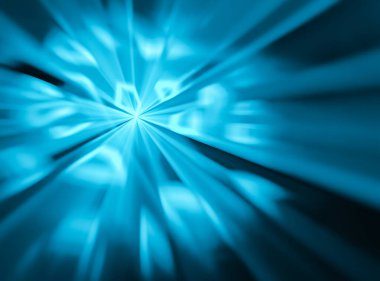 Resim, zarif bir mavi arkaplan veya yüksek teknoloji tasarımı için bilgisayar tarafından oluşturulmuş