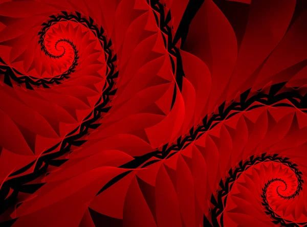 Abstracte Fractal Patronen Vormen Fractale Spiraal Dynamisch Stromende Natuurlijke Vormen — Stockfoto