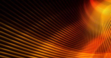 Fraktal dalgalı. Işık efektli soyut renk dinamik arkaplanı. Fraktal sanat