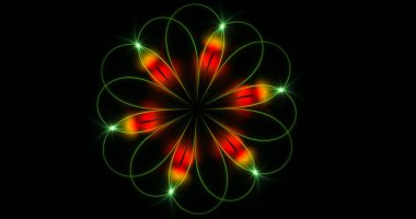 Çiçekli arka plan olarak fraktal görüntü. Tasarım için yaratıcı öge.