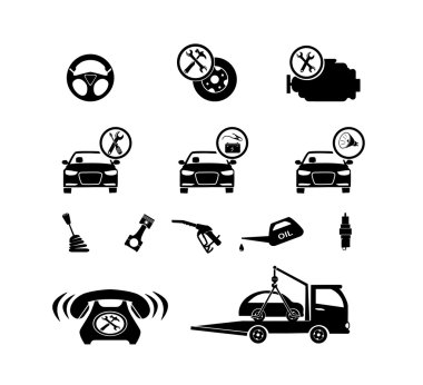 Araba Servisi bakım simgesi