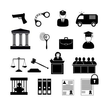 Polis, hukuku ve adaleti simgeler