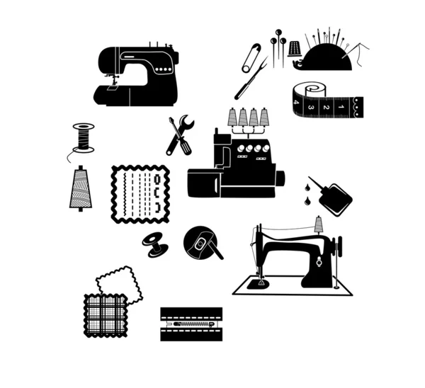 Sewing equipment — Stock Vector