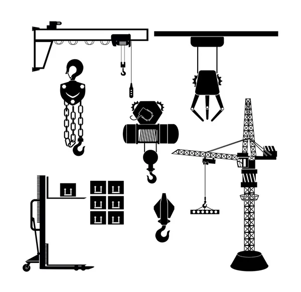 Lifting machinery — Stock Vector