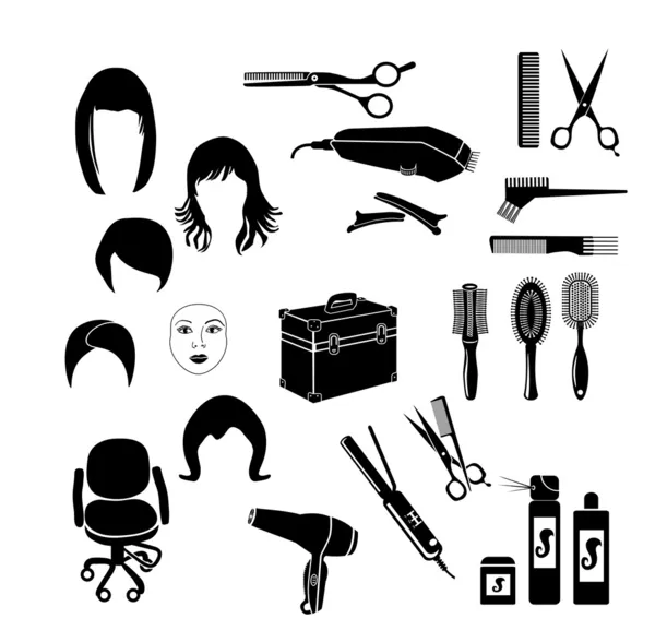 Acessórios de cabeleireiro —  Vetores de Stock