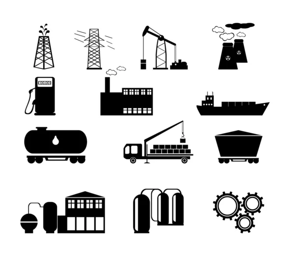 Industry icons — Stock Vector