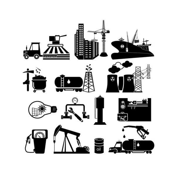 Industry icons — Stock Vector