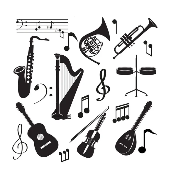 Iconos de música — Archivo Imágenes Vectoriales