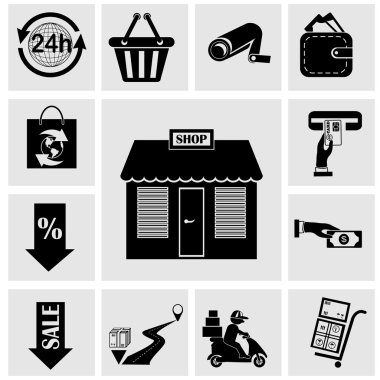 alışveriş simgeleri