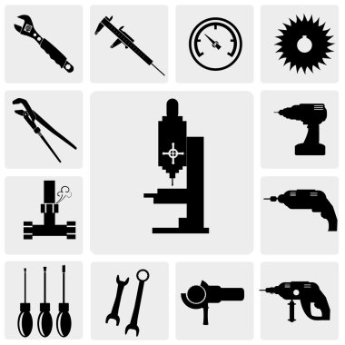 Tool and hardware icons clipart