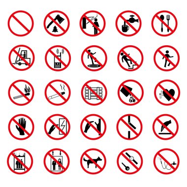 hiçbir belirtileri durdurmak yasak