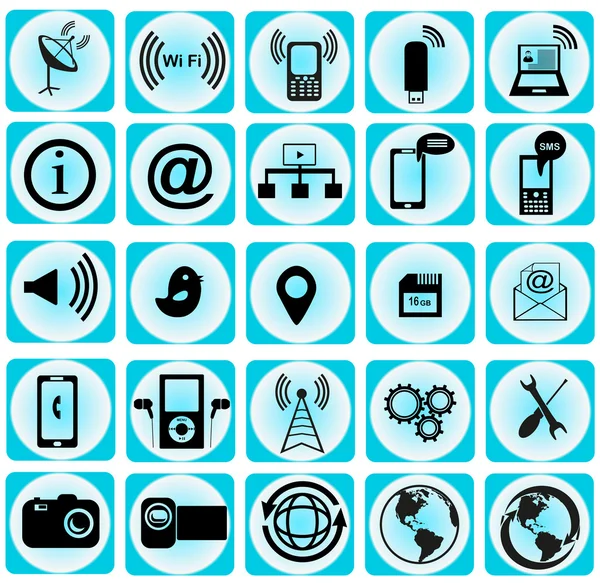 Mobile applications Icons — Stock Vector