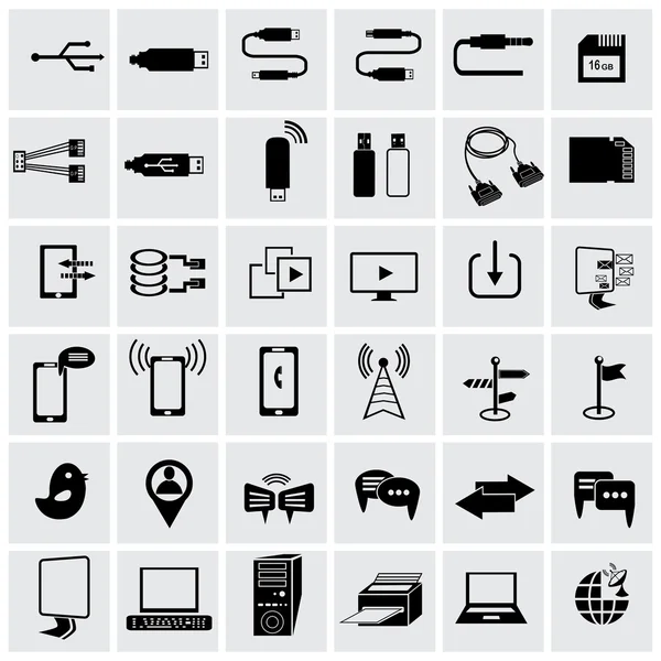 Set pictogrammen voor websites — Stockvector