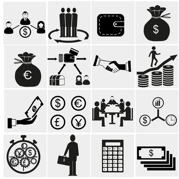 Finance icons — Stock Vector