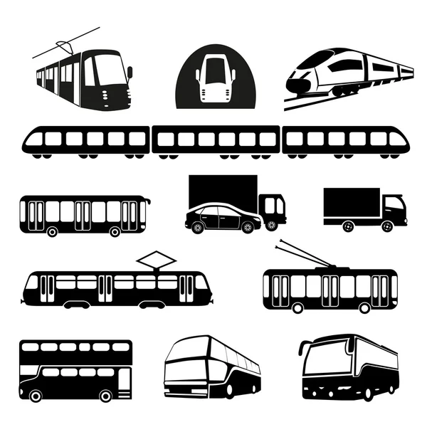 Ikonen des Transportwesens — Stockvektor