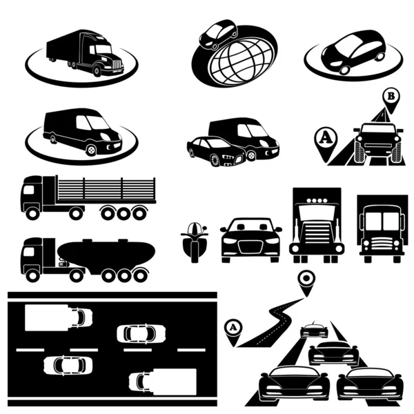 Conjunto transporte — Vector de stock