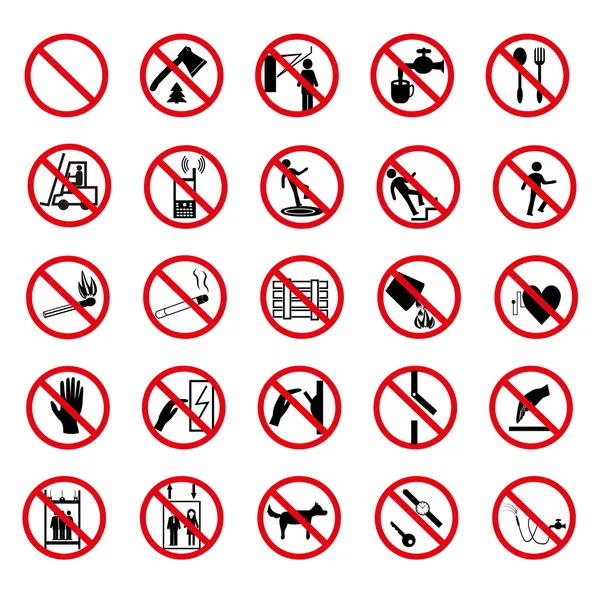 Prohibido No hay señales de stop — Archivo Imágenes Vectoriales
