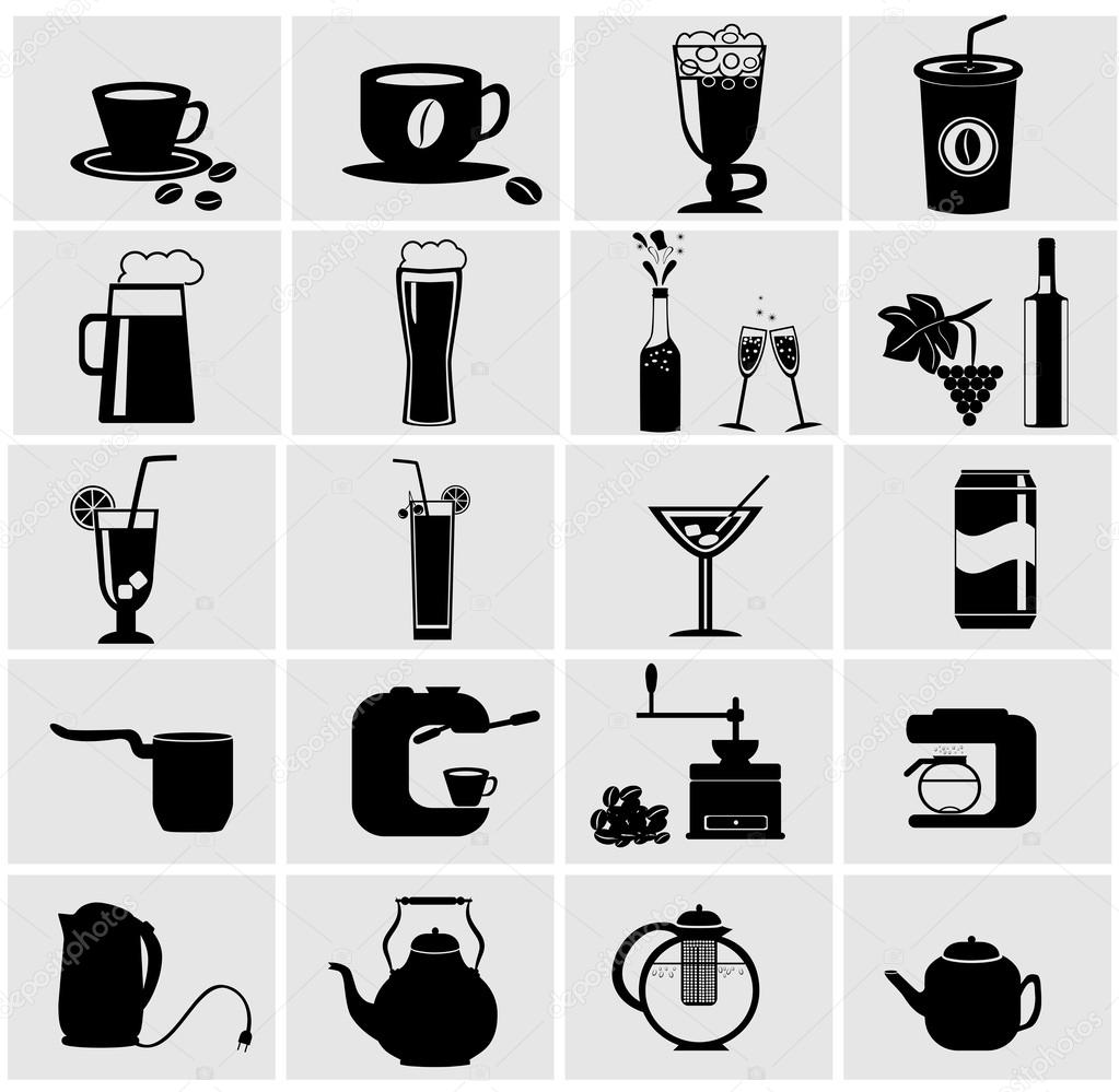 Drinks & beverages icons