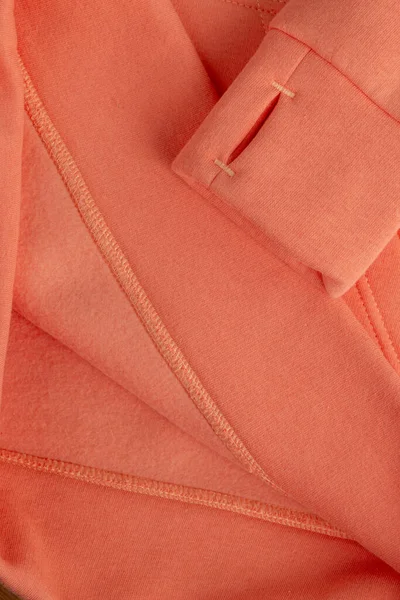Hoodie Texture Close Shot Sweatshirt Hoodie Brown Textile Warm Fabric — Stock Photo, Image