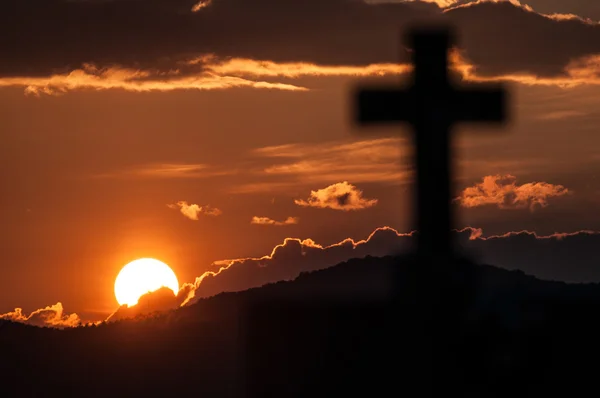 Religijne zachód słońca Zdjęcie Stockowe