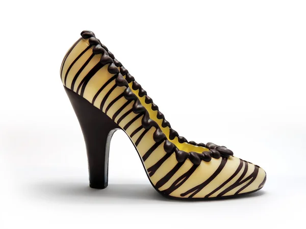 çikolata yüksek topuk ayakkabı