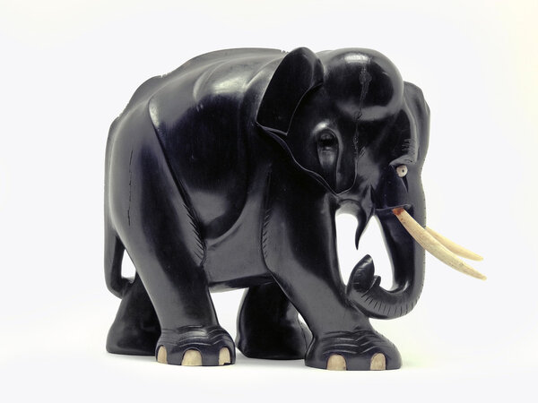 Black ebony elephant