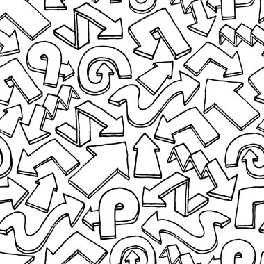 kesintisiz ok vektör desen