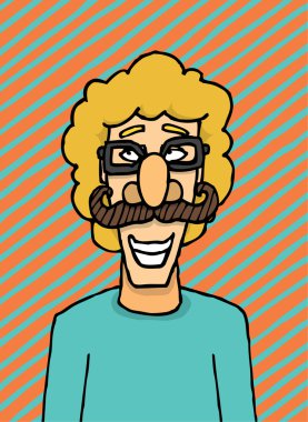 adam, kılık değiştirmiş. kostüm