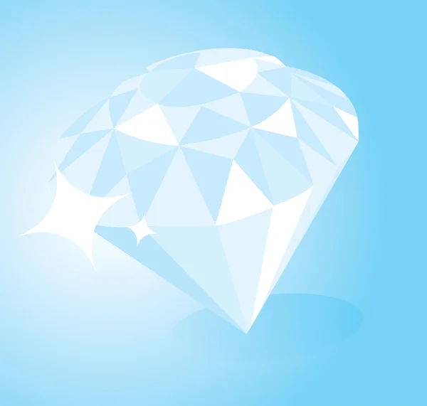 Diamante de aspecto caro brillante. — Vector de stock