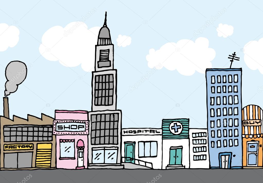 Ville vectorielle de dessin anim Quartier image Ville vectorielle de dessin anim Quartier image