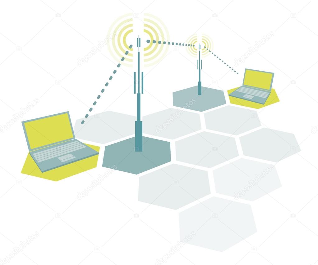 Connecting laptops. Wireless simple network communication