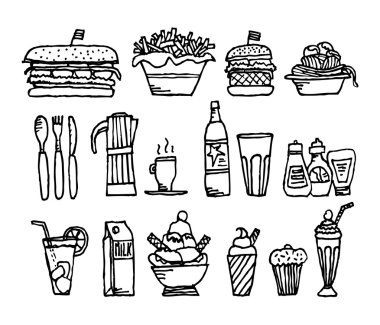 yiyecek ve içecekler. Restoran malzeme