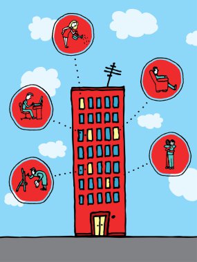 Komşular ya da farklı bir binada