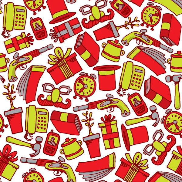 Garage sale seamless pattern — Stock Vector