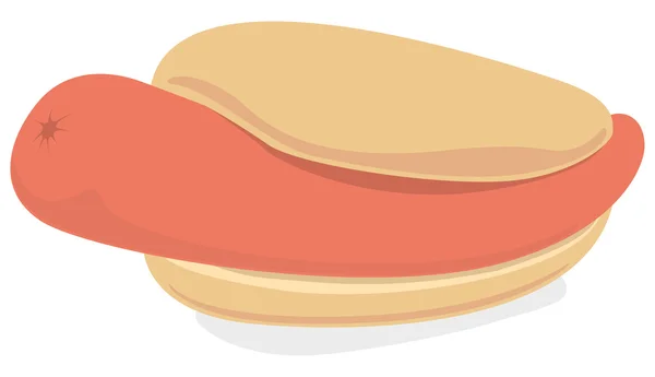 Grote yummy hotdog — Stockvector