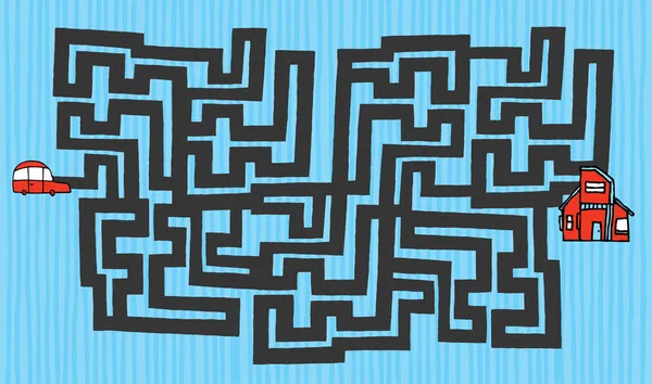 Labyrinthe dessin animé — Image vectorielle