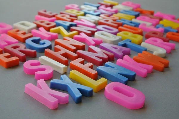 Texture di lettere colorate — Foto Stock