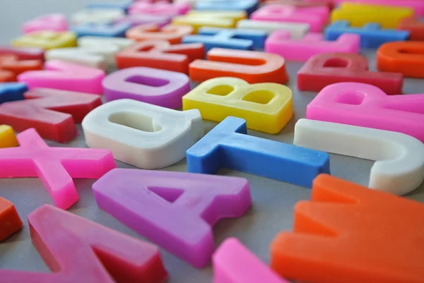 Texture di lettere colorate — Foto Stock