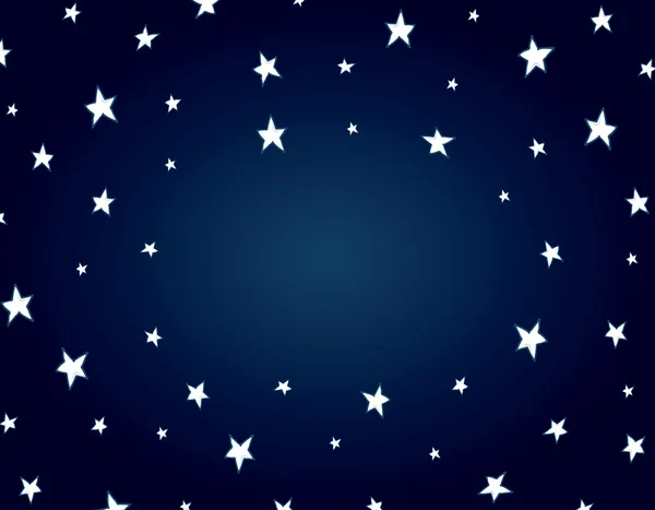 Desene animate de noapte fundal stele — Vector de stoc