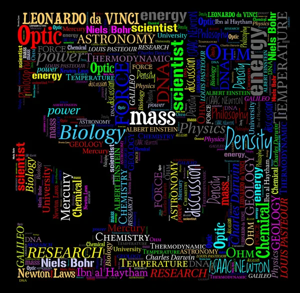 kelime bulutu - bilim sembolü