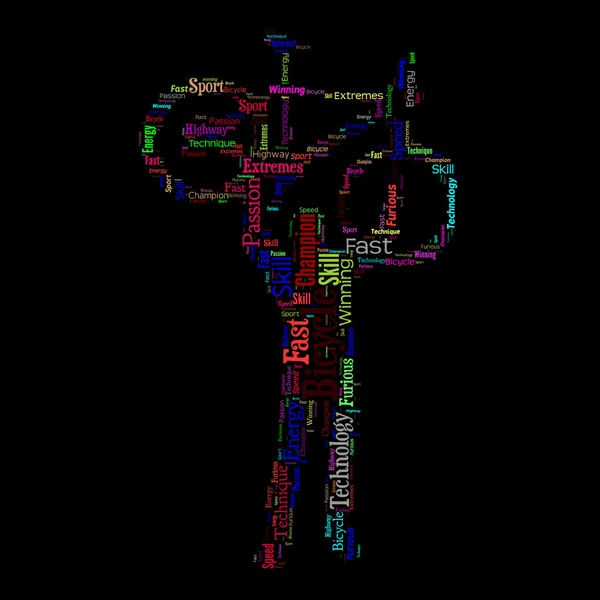 bisiklet dublör eylem kelime bulutu