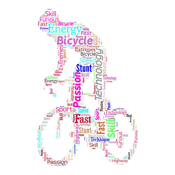 bisiklet dublör eylem kelime bulutu