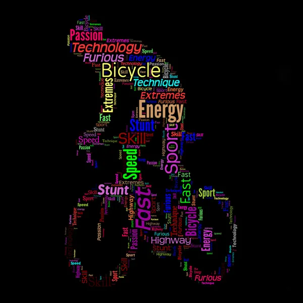 bisiklet dublör eylem kelime bulutu