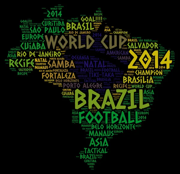 Harita Brezilya'nın kelime bulutu