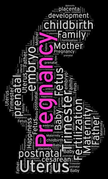 Word cloud of Pregnancy — Stock Photo, Image