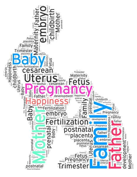 Word cloud of Pregnancy — Stock Photo, Image