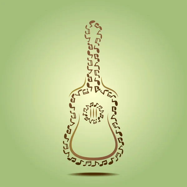 Guitare abstraite — Image vectorielle