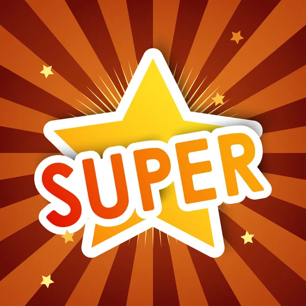 Superstar — Stockvektor